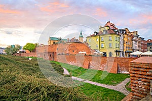 Old town in Warsaw, Poland