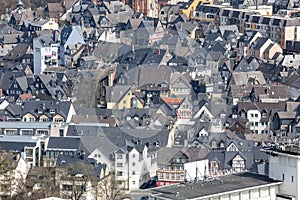 old town wetzlar germany from above