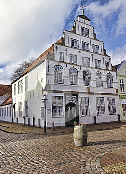 Old townhouse Friedrichstadt, Schleswig Holstein, Germany.