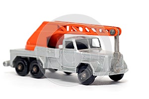 Old toy car crane truck Magirus Deutz #2