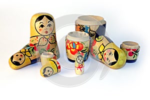 Old toy, a nested doll