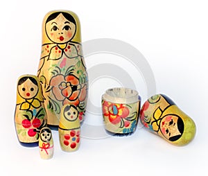 Old toy, a nested doll