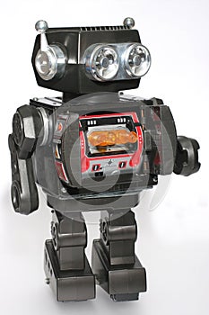 Old toy tin robot #4