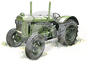 Old Tractor Colour photo