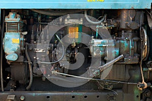 Old tractor engine