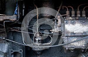 Old tractor engine