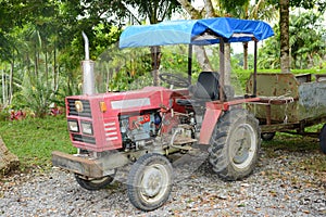 Old Tractor At A Farm