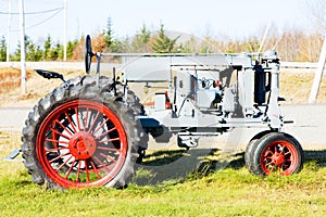 old tractor near Jonesboro, Maine, USA photo