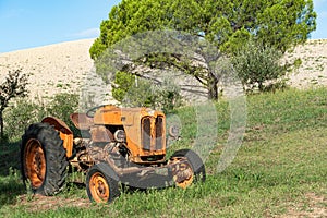 Old tractor rust in Tuscany
