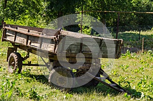 Old tractor trailer