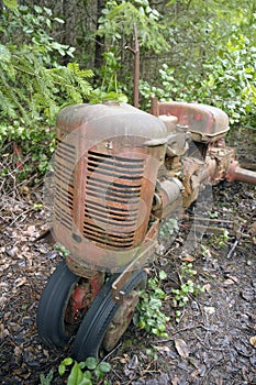 Old tractor, Wallace Island, Gulf Islands, British Columbia