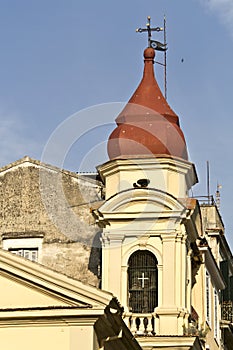 Old traditional buildings at Corfu