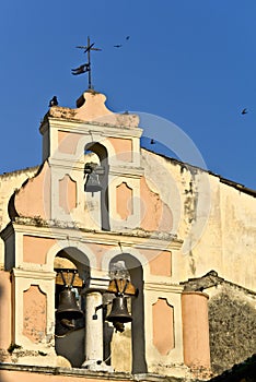 Old traditional buildings at Corfu