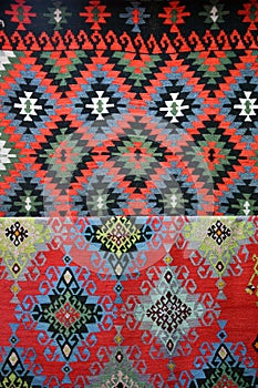 Old traditional Bulgarian carpet patterns