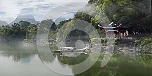 Old traditional chinese pavillon