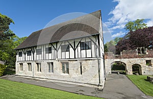 Old traditional house in park