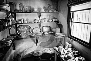 Old Traditional Irish Farmhouse Kitchen Pantry