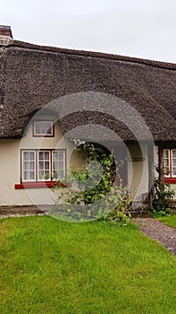 Old traditional Irish homes in Adare Ireland