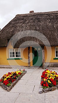 Old traditional Irish homes in Adare Ireland