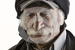 Old traditional lebanese man with mustache