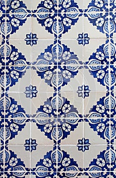 Old traditional Portuguese Azulejos