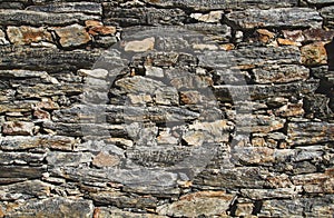 Old traditional stonework wall