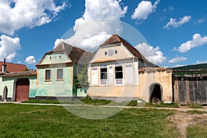 Old traditional transylvanian saxon houses