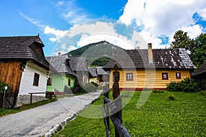 Old traditional village VLkolinec in SLovakia