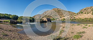 Old traditional water mill in Guadiana river in MÃ©rtola, Algarve