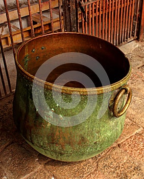 An old traditional water vessel.