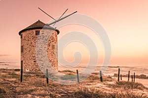 Old traditional wind-mill photo