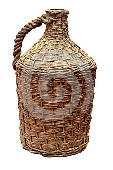 Old traditional wine bottle