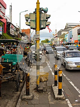 Old Traffic Light in Malioboro Street