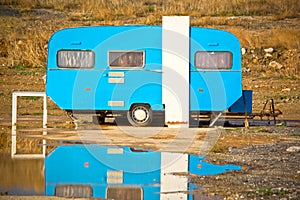 Old trailer caravan