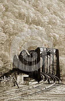 Old train bridge