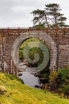 Old train bridge in Mulranny, Great Western Greenway trail