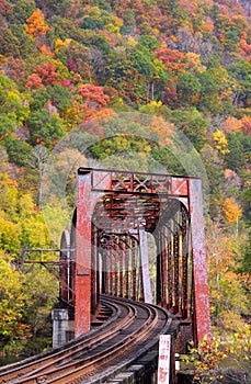 Old train bridge