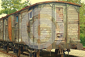 Old train cabin