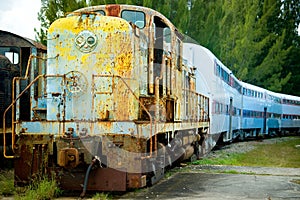 Old train and carriages