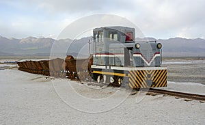Old Train in Chaka Salt Lake photo