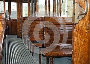 Old train interior