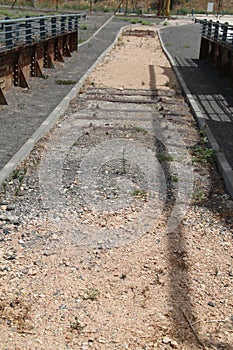 Old Train Rails over a Bridge, Island of Peace Park, Naharayim, Israel