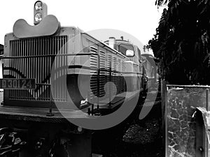 Old train at the railway museum in ambarawa, central java