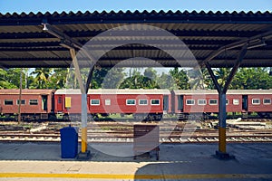 Old train at the station