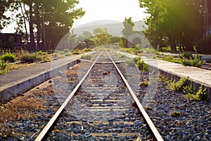 Old train station in Greece.