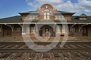 Old Train Station in New Liskeard, Ontario, Canada