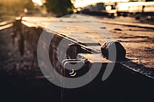 Old train station vintage style