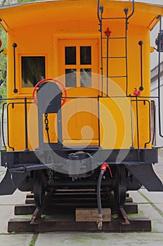 Old train with a steam locomotive in city of mexico, mexico IV