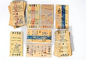 Old Train Tickets