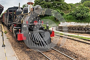 Old train in Tiradentes, a Colonial and historical city photo